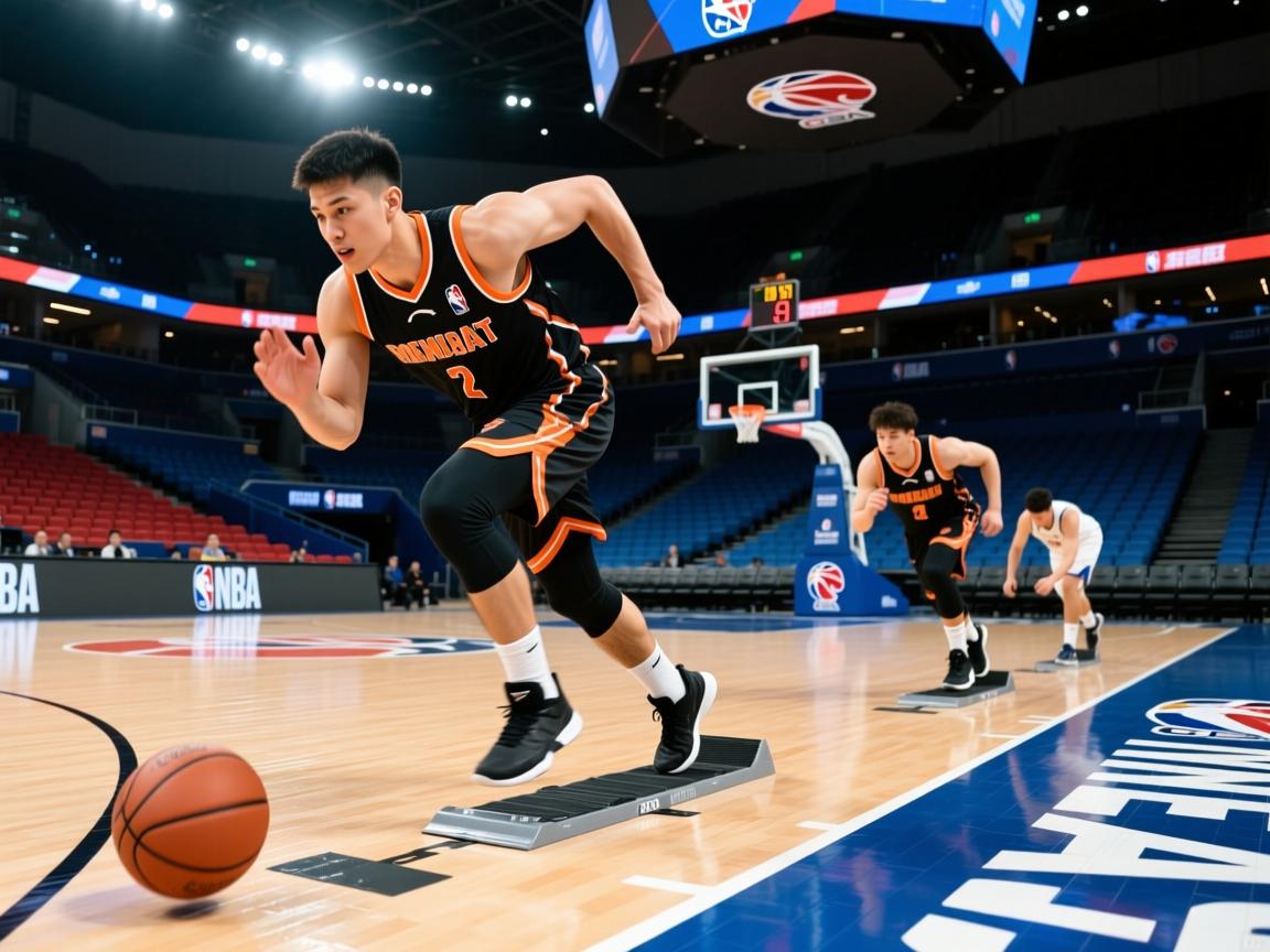 球员备战速度测试比赛，迎接高强度挑战